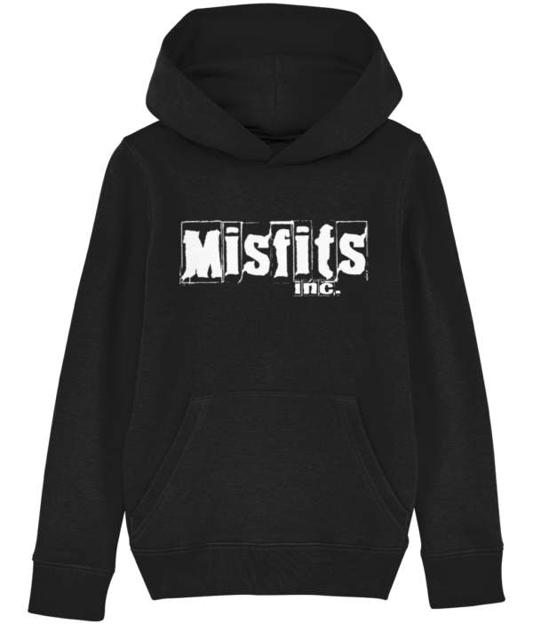 Black Childrens Hoodies Misfits Inc Logo Design